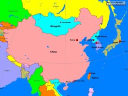 East Asia Political Map - A Learning Family