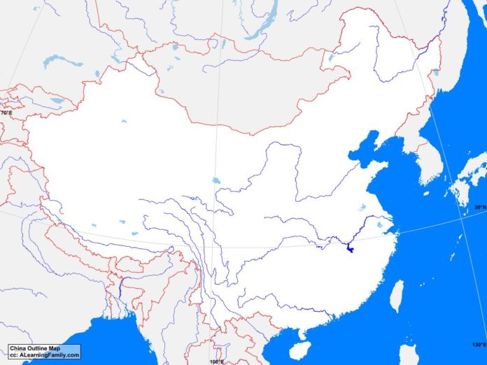 China outline map