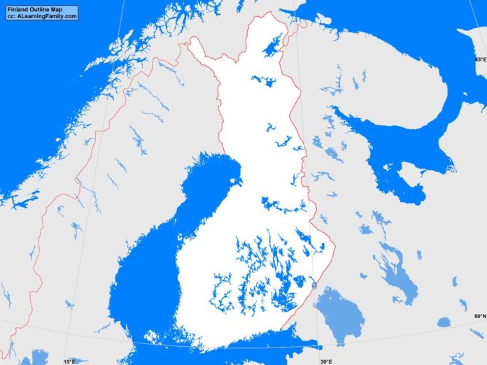 Finland outline map