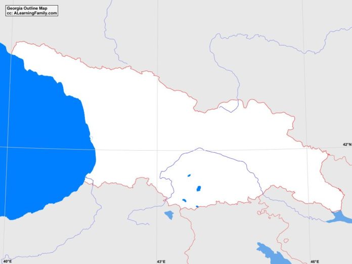 Georgia outline map