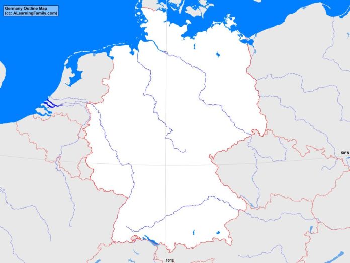 Germany outline map