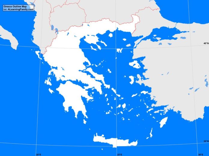 Greece outline map