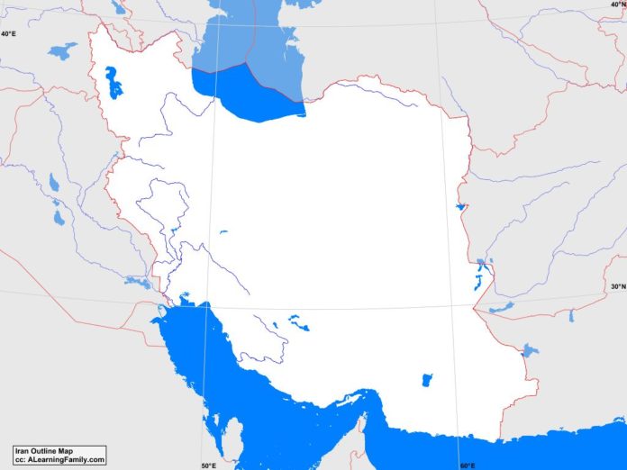 Iran outline map