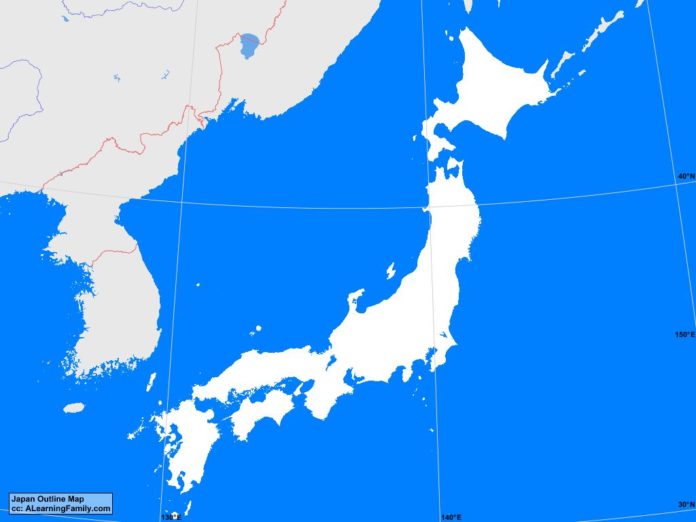 Japan outline map