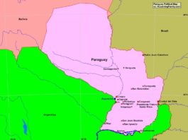 Paraguay Political Map A Learning Family   ParaguayPolitical 265x198 