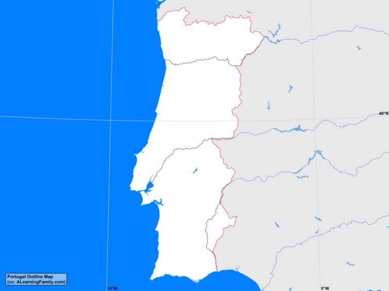 Portugal Outline Map A Learning Family   PortugalOutline 768x576 