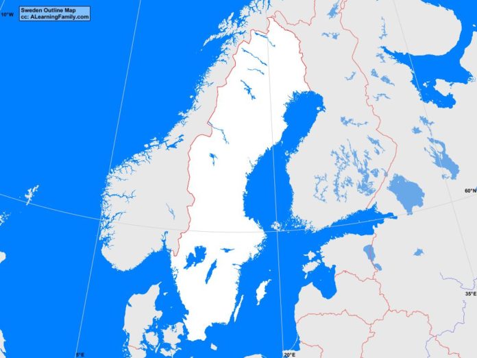 Sweden outline map