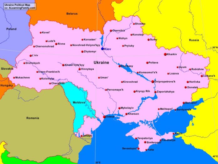 Ukraine politacl map