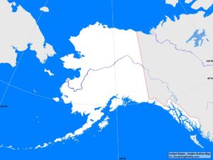 USA: Alaska Outline Map - A Learning Family