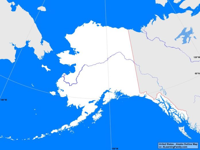Alaska outline map